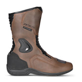 R-TECH TROJAN LUNAR Moto Couro Botas Marróm - Imagem do lado direito de Boots